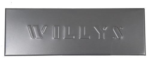 Large WILLYS Stamped Wall Hanger