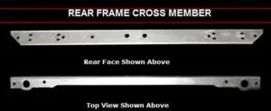 jeep cj5, cj7, cj8 76-86 rear frame crossmember bumper