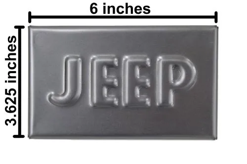 Early JEEP Stamped Wall Hanger - Image 4