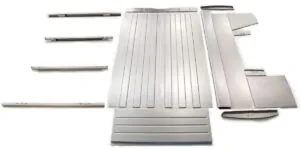 Layout of Studebaker C-Cab R-Series, E-Series, Pickup Box with Floor Panels, Side Panels, and Supports.